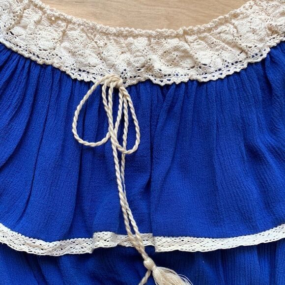 Royal Blue Crop Top - Picture 2 of 8